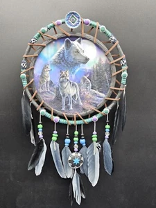 Bradford Exchange James Meger Illuminated LED Dreamcatcher Aurora Borealis Decor - Picture 1 of 18