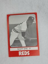 1980 TCMA Minor League Waterbury Reds #8 Scott Dye M2