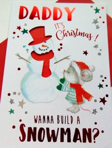 Daddy Christmas Greetings Card...Daddy It's Christmas! - Picture 1 of 3