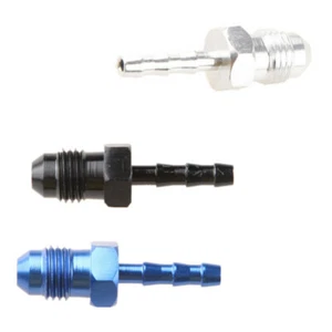 Adaptador recto de montaje de barra de manguera AN macho destello a 4 mm 6 mm 8 mm 10 mm 1/2" 3/4" - Imagen 1 de 14
