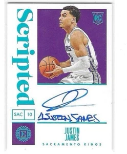 2019-20 ENCASED JUSTIN JAMES SCRIPTED AUTO PLATINUM RC #140 ONE of ONE KINGS - Bild 1 von 2