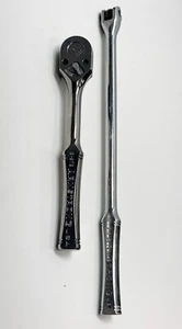 Armstrong Tools 12-903 & 11-904 3/8" & 1/2" Drive Ratchet Set Lot of 2 - Foto 1 di 7