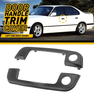 Cubierta de moldura de manija de puerta exterior conductor pasajero para BMW E36 E34 Z3 323i 92-99 A Foto 1 de 4