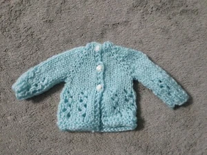Handgestrickte Strickjacke Pullover Puppenkleidung passt 14" Gummistiefel Wisher Puppe - Bild 1 von 1