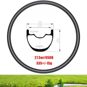 27.5er 650B XC MTB Bike Carbon Rim 30X25mm Tubeless 3K 12K Twill 24 28 32 Holes - Picture 1 of 12