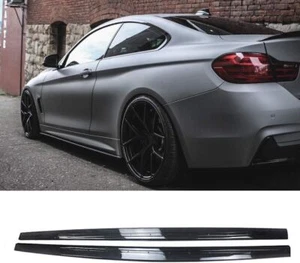 Carbon Fiber Side Skirt M Performance Fit for 2014-2020 BMW 4 Series F32 F33 F36 - Picture 1 of 6