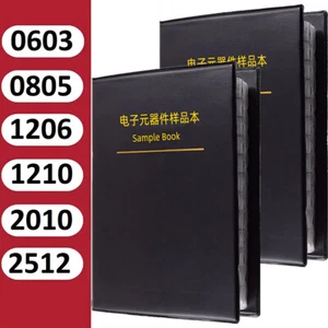 0603 0805 1206 1210 2010 2512 SMD Low Resistors Assortment Kits 1% Sample Book - Picture 1 of 26