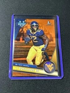 2023 Bowman Chrome U University CJ Donaldson Jr rifrattore arancione 03/25 WVU E2 - Foto 1 di 2