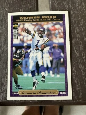 1996 Upper Deck Collector's Choice - Season To Remember Warren Moon #65 - Image 1 of 2
