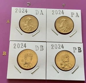 2024 P&D NATIVE AMERICAN DOLLARS - POS A&B - UNC. U.S.MINT ROLLS 4 Coins Set - Picture 1 of 10