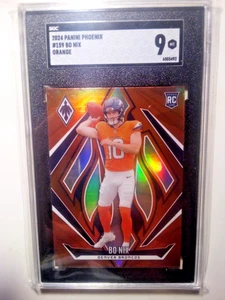 2024 Panini Phoenix BO NIX Orange Color Match RC SGC 9 Broncos - Picture 1 of 2