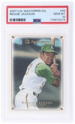 2007 Upper Deck Masterpieces Reggie Jackson #89 PSA 10 - Image 1 of 2