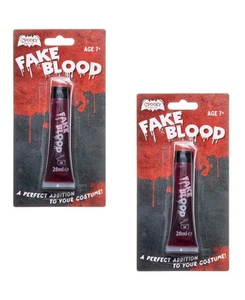 2 x 28ml Fake Blood Perfect For Vampire Fancy Dress And Much More - Picture 1 of 7