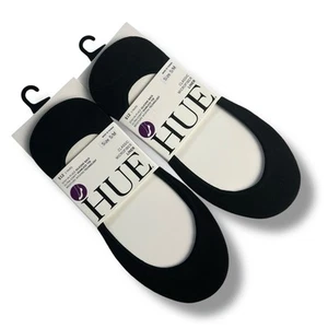 Hue Women’s Classic Liner Black Size S/ M 4 Pairs With Microfiber - Picture 1 of 4