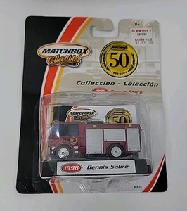 2001 Matchbox Collectibles 1998 Dennis Sabre 50th Anniversary Mattel 96872 Fire - Picture 1 of 23