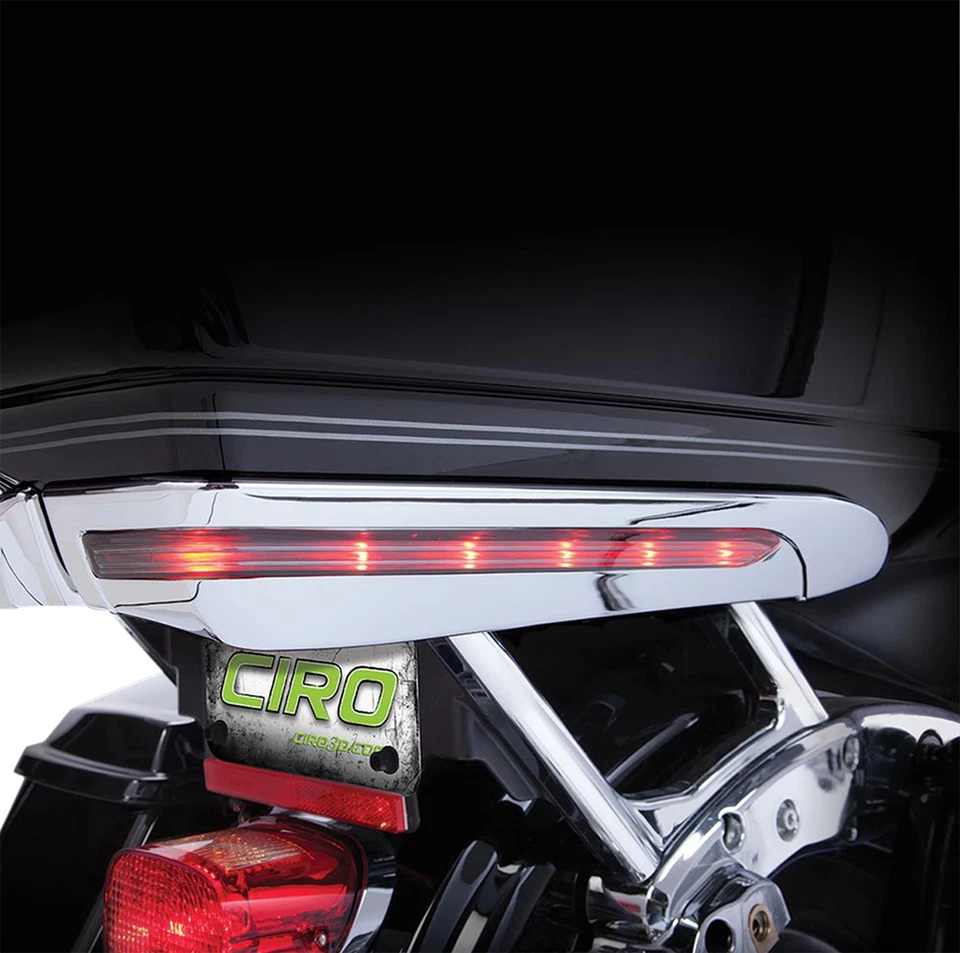 14-21 for Harley Electra Glide Ultra Limited FLHTK Light Accents Tour-Pak Chrome - Image 1 of 1