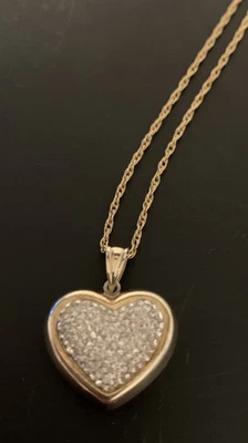 14K Gold Filled Heart Love Necklace 18” - Image 1 of 4