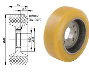 Antriebsrad für Jungheinrich Elektrohubwagen (6315408), Rad, Rolle, Hubwagen - Bild 1 von 1