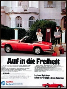 Triumph Spitfire, originale Werbung aus 1977, ...auf in die Freiheit - Picture 1 of 1