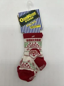 Oshkosh B'gosh Vintage 1991 NOS  Kids Christmas Socks.  Size 3 - 4 1/2 - Picture 1 of 3