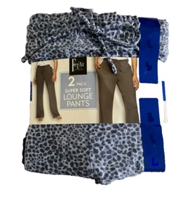 Felina Super Soft Lounge Draw String Pants | C33(PATRIOT BLUE/LEOPARD, XXL ) NWT - Picture 1 of 1