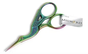 Milward Multicolore Arc en Ciel Cigogne Broderie Ciseaux - 3.5 "/ 9cm - Sharp - Picture 1 of 2