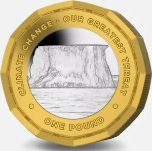 £1 ONE POUND 2020 BRITISH ANTARCTIC Highlights Climate Change PRE ORDER - Picture 1 of 3