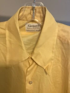 60s LRG VTG Rat Pack Work Penn-Prest butterfly collar soft thin button shirt - Picture 1 of 2