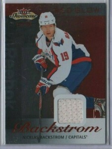 NICKLAS BACKSTROM 2013-14 Fleer Showcase RED GLOW Jersey 13/36