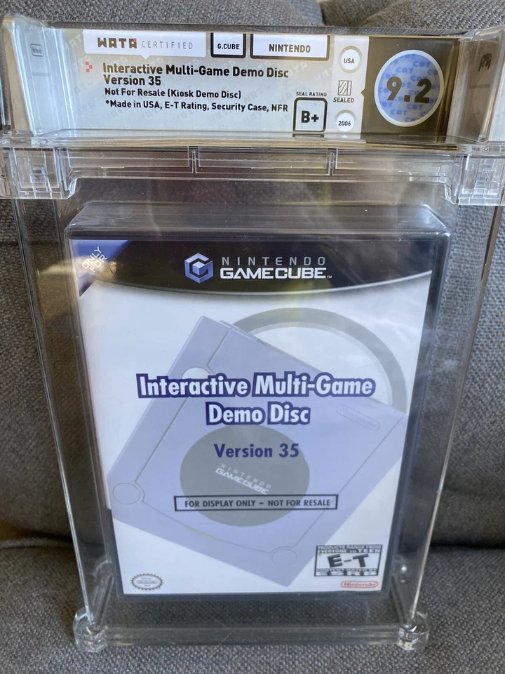 2006 Nintendo Gamecube Interactive Multi-Game Demo Disc v 35 WATA 9.2 Sealed B+ - Image 1 of 4
