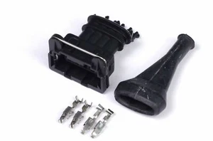 FOR Haltech Plug and Pins Only Bosch 4 Pin Junior Timer Female Connector - Picture 1 of 1