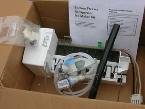 NEW IC11B Amana icemaker kit (NO ICE PAN) with front cover, WH, wire arm ++ - Picture 1 of 2