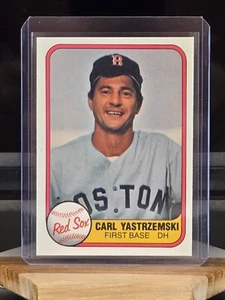 1981 FLEER CARL YASTRZEMSKI #221 MLB BASEBALL CARD BOSTON RED SOX NM+ - Picture 1 of 2