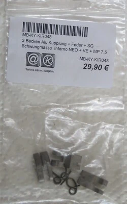 KYOSHO 3 Backen Alu Kupplung + Feder Inferno NEO VE MP7.5 KIR048 - Bild 1 von 4
