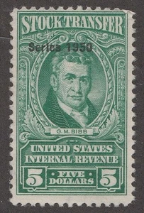 *KAPPYSSTAMPS KS4193 REVENUE SC# RD327a $5.00 UNCUT USED RETAIL $55.00 - Picture 1 of 2