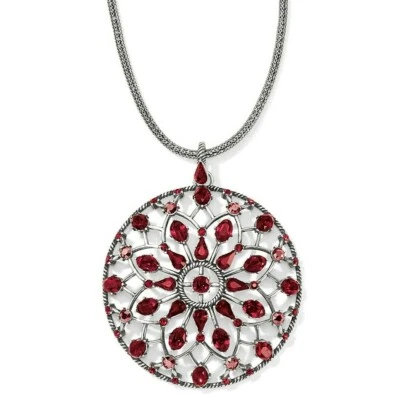 Nuevo con etiquetas Collar Convertible Brighton ONE LOVE CIRCLE Cristales Rojos Rubí Precio de venta sugerido por el fabricante $138 Foto 1 de 4