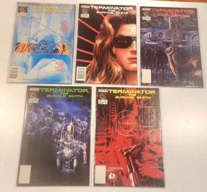 TERMINATOR THE BURNING EARTH #1 2 3 4 5 SET COMPLETO PERFETTO ORA ALEX ROSS 1990🔥 - Foto 1 di 2