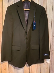 NWT IZOD "Isaac" Men's Black Solid Suit Jacket Blazer Size 36R MSRP $220 - Picture 1 of 9