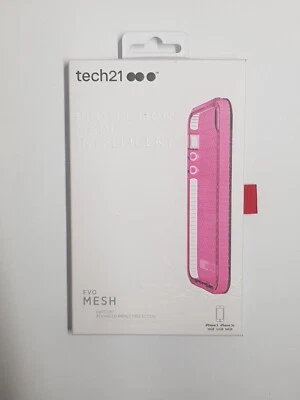 Genuine Tech21 Case For iPhone 5 / 5S - Evo Mesh Impact Protection Cover - Pink - Image 1 of 4