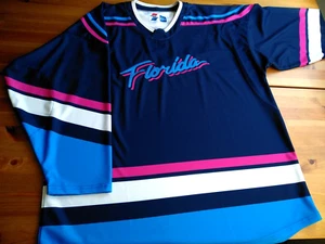 XL (56adi.) Florida Panthers Vice Winter Classic Navy Pink Jersey Reverse Retro - Picture 1 of 16