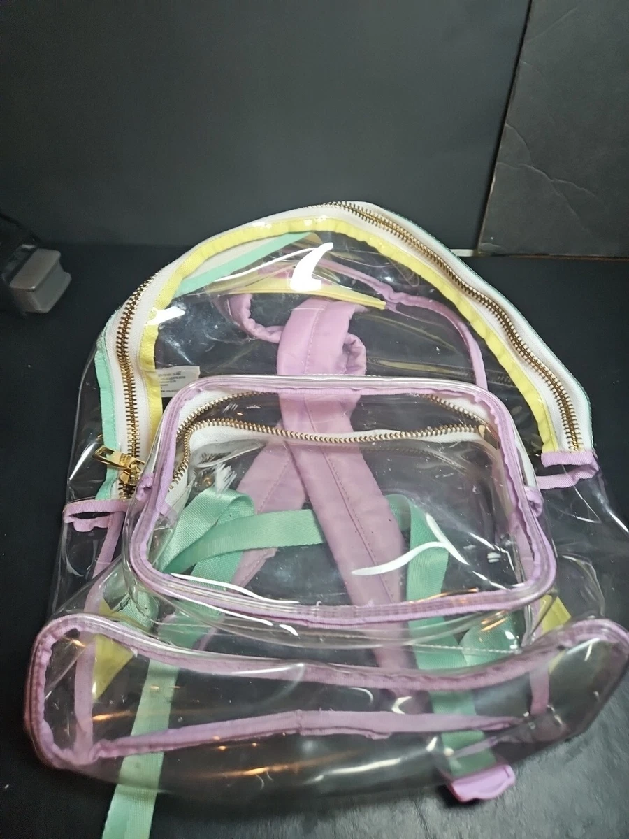 Gublec Daisy Polka Dots Clear Backpack – Stadium Approved, Waterproof, See-Through, 11.2x6.2x17.7 In - View #7