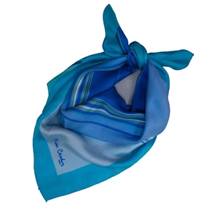 Pierre Cardin Paris auténtico vintage foulard morera seda bufanda Logo 68X68CM - Imagen 1 de 12