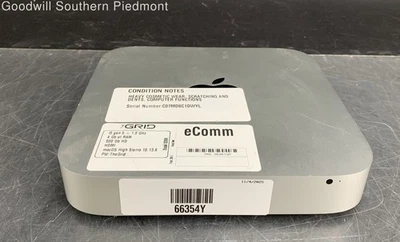 Apple Mac mini Late 2012 MD387LL/A Intel Core i5-3210M 2.50GHz 4GB RAM 500GB HDD - Image 1 of 4