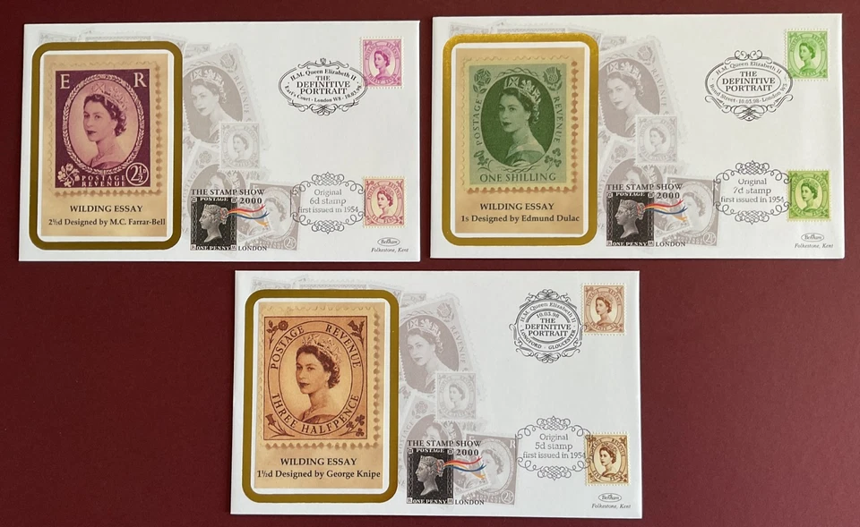FDC s 1998 Benham Stamp Show Wildling Set of 3 First  Day Covers - RefA10 - Image 1 of 4