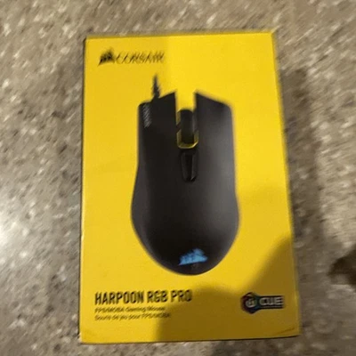 Corsair Harpoon RGB PRO (CH-9301111-NA) Wired Gaming Mouse 12000 DPI NEW SEALED - Image 1 of 4