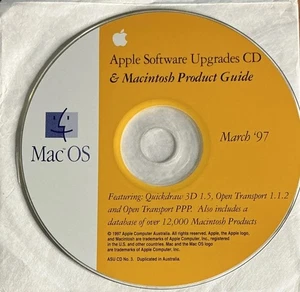 Apple Software Upgrade CD & Macintosh Product Guide Vintage March 1997 Like New - Photo 1/2