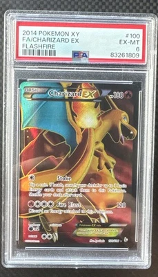 2014 POKEMON FLASHFIRE CHARIZARD EX #100 HOLO PSA 6 EX- MT - Image 1 of 4