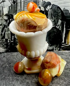 😎Akro Slag Glass Vase 3.16 In X 1.8 W/ Matching “Dug”Cullet & Oddities 7 Pieces - Imagen 1 de 10