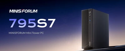 MINISFORUM 795S7 Gaming PC Ryzen 9 7945HX 5.4GHz 32GB-RAM 1TB-SSD RTX 4060 HDMI - Image 1 of 4