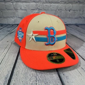 New Era 59Fifty Boston Red Sox Cream 2024 All Star Low Profile Fitted Hat Sz 8 - Picture 1 of 7